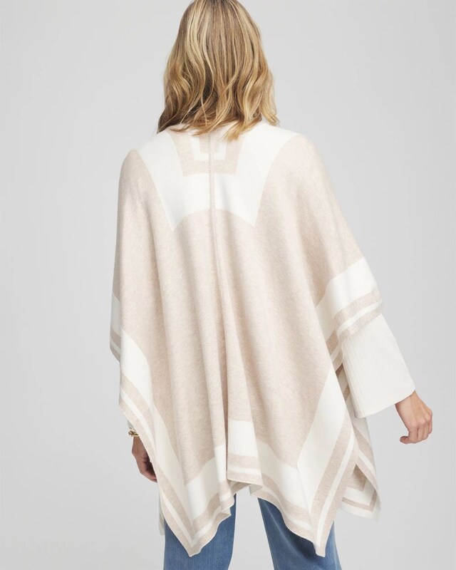 Striped Reversible Ruana - image 3